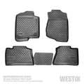 Westin 74-41-41037 Profile Floor Liners - 1st and 2nd Row - Black Fits select: 2017 TOYOTA TACOMA ACCESS CAB/SR5/TRD SPORT/TRD OFF ROAD, 2016 TOYOTA TACOMA DOUBLE CAB/SR5/TRD SPORT/TRD OFF ROAD