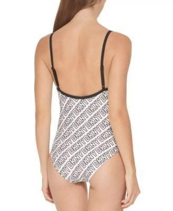 Dkny Women's Logo-Print One-Piece Swimsuit Women's Swimsuit