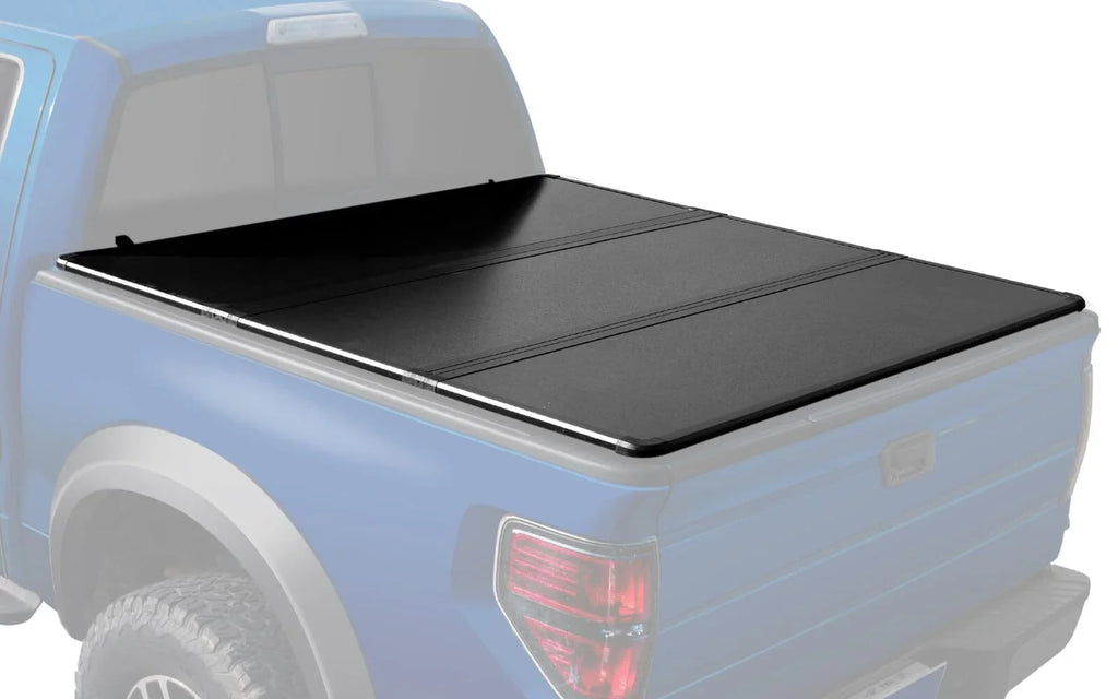 6.4Ft Hard Tri-Fold Truck Bed Tonneau Protection Matching with 2002-2023 Dodge Ram 1500, 2003-2023 Dodge Ram 2500HD/3500HD