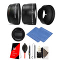 52mm Fisheye Telephoto & Wide Angle Lens + Rubber Hood Accessory Kit for Nikon D3300 D3200 D3100 D5500 D5300 D5200 D5100