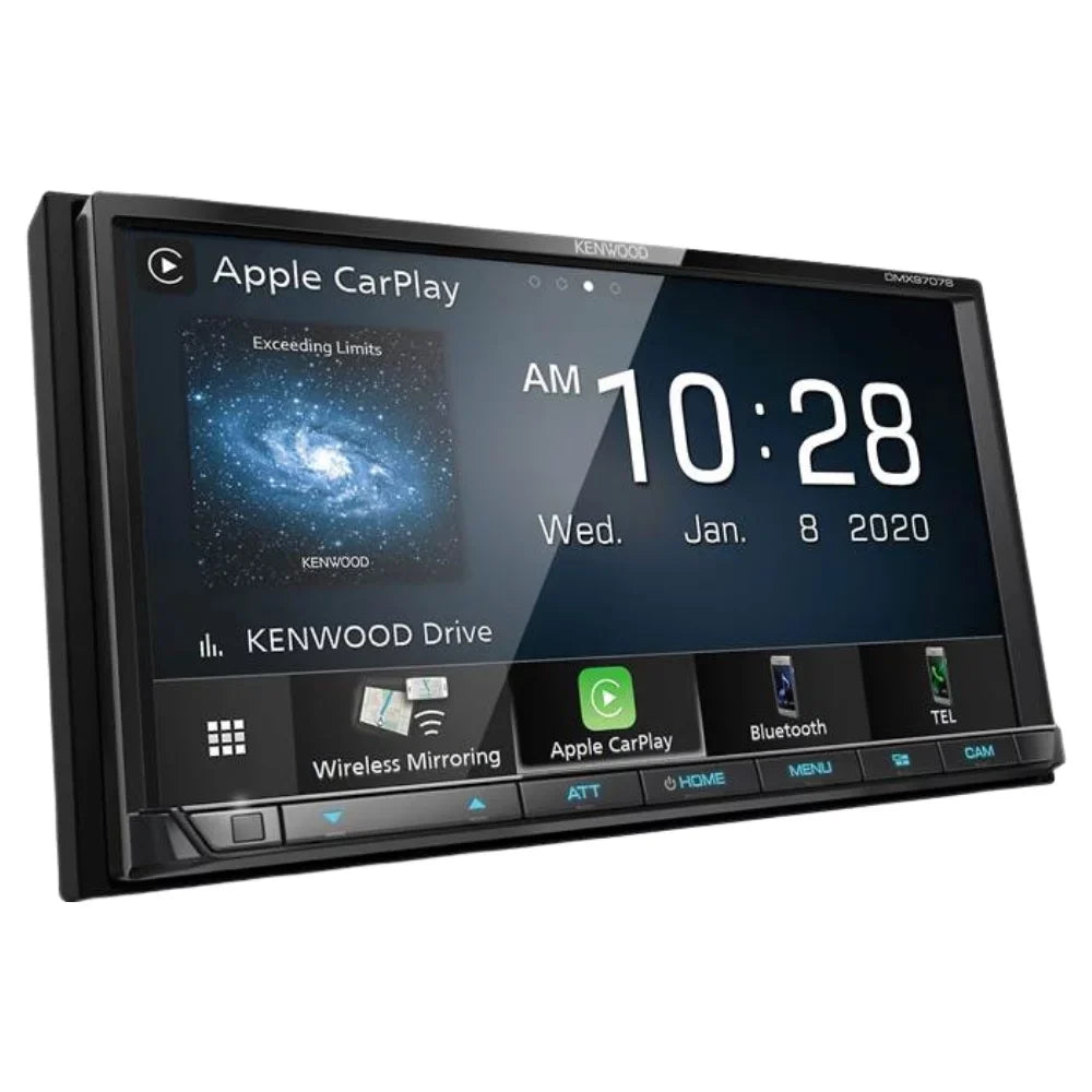 New Kenwood DMX9707S 6.95" Multimedia Receiver and CMOS-230 Universal Backup Camera