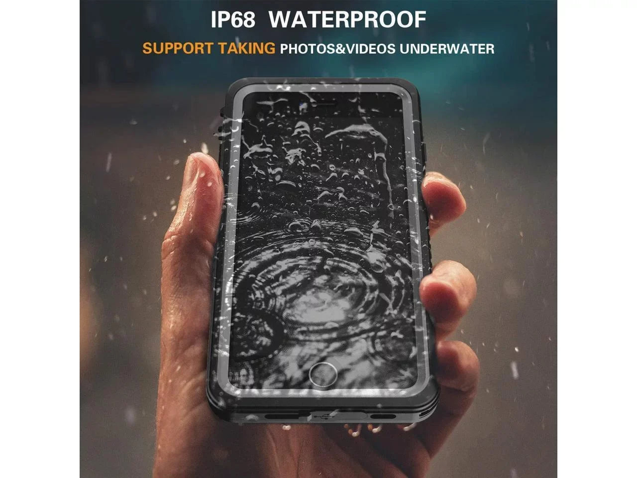 iPhone SE 2022 Case / iPhone SE 2020 Case / iPhone 7 8 Case Waterproof with Built-in Screen Protector, Shockproof Protective Protection