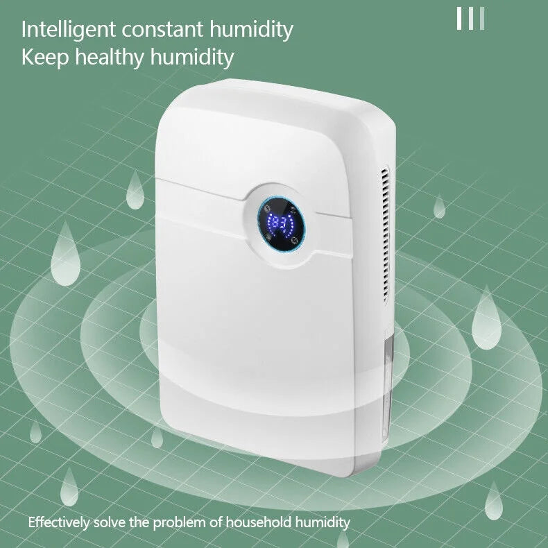 ZhdnBhnos Portable MIni Compact Dehumidifier Moisture Dryer w/ Drain Hose 2.5L Water Tank for Bedroom Caravan RV Garage