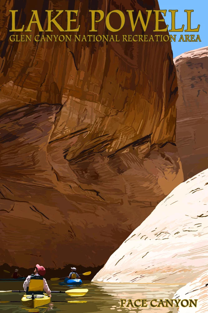 Lake Powell, Face Canyon and Kayakers (19x27 inches, Premium 500 Piece Jigsaw Puzzle for Adults and Family, Made in USA)