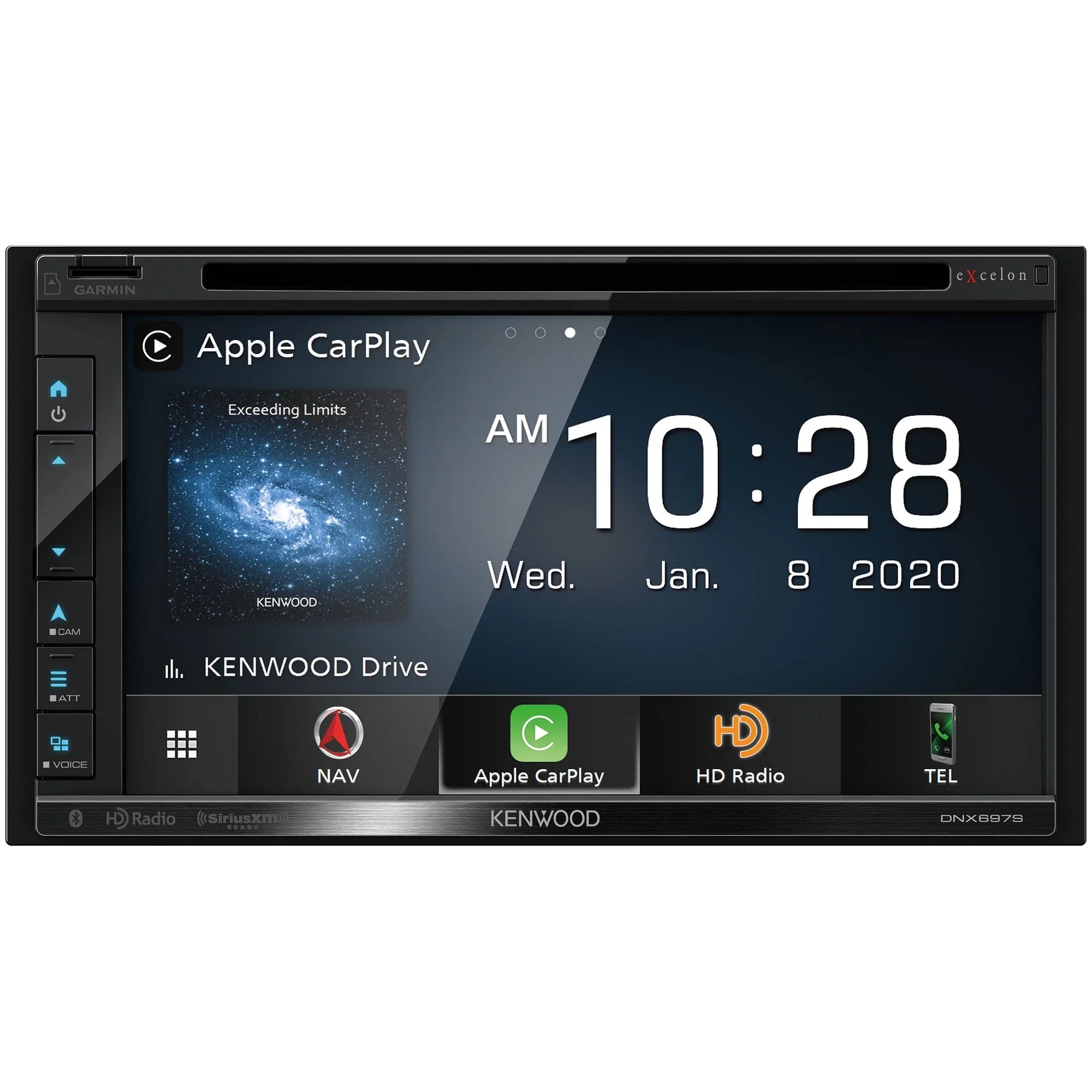 Kenwood DNX697S Navigation Receiver Matching With Apple CarPlay & Android Auto with a Kenwood DRV-N520 Drive Recorder