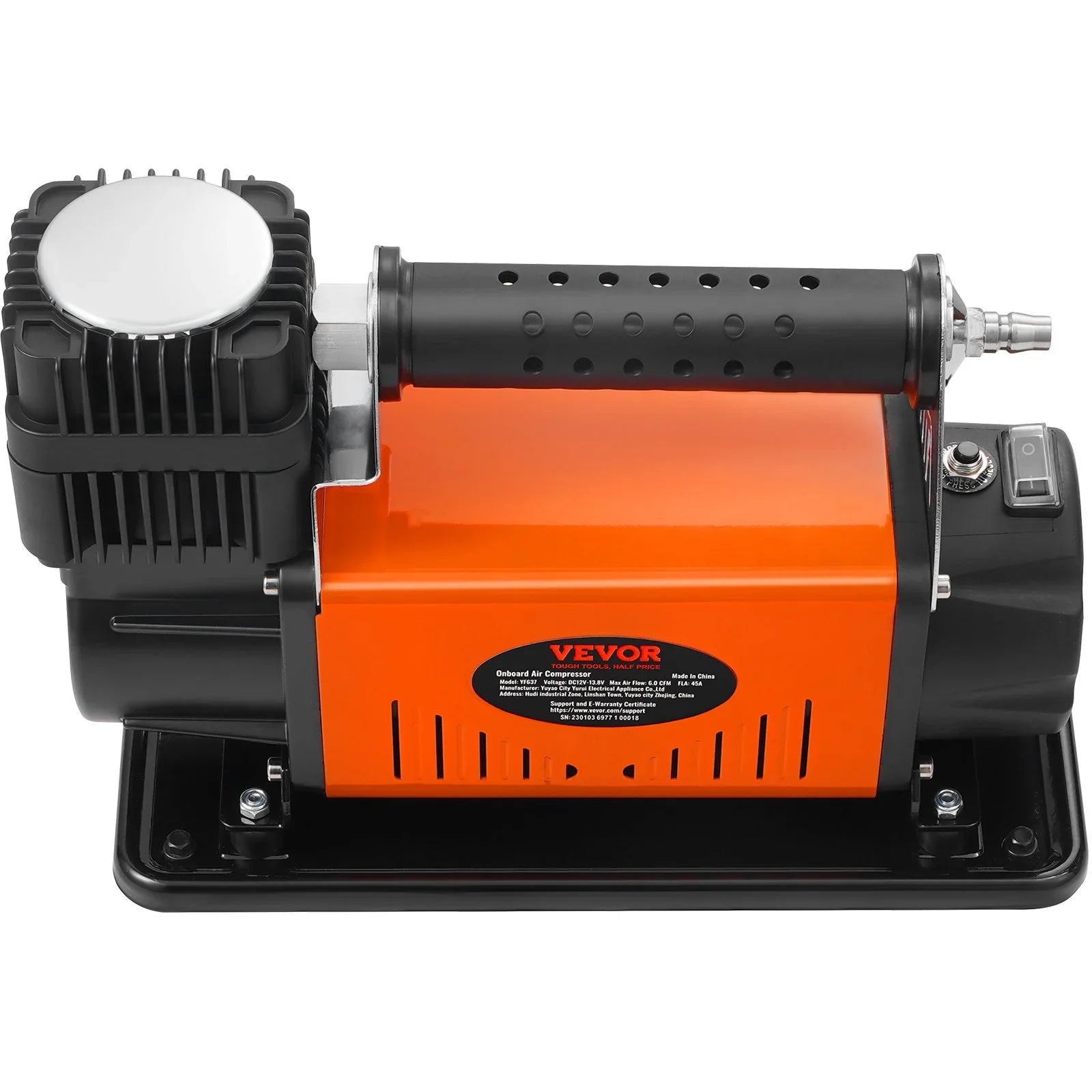 VEVOR On-Board 12V Air Compressor, High Performance Universal, 150PSI 6CFM