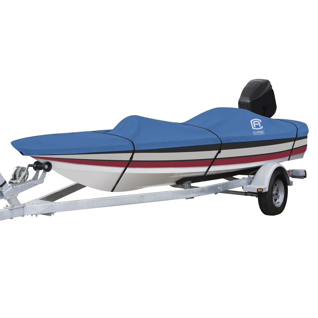 Classic Accessories Stellex™ All Seasons Ship Protection Fits Ship 14' - 16' L x 90" W, Trailerable Watercraft Wrap with Polyester Impervious Fabric, Model B