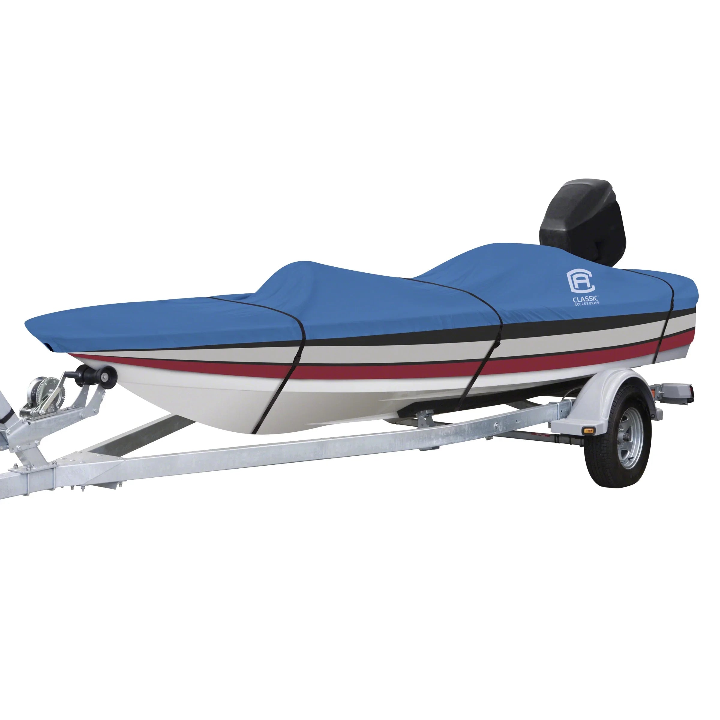 Classic Accessories Stellex™ All Seasons Ship Protection Fits Ship 14' - 16' L x 90" W, Trailerable Watercraft Wrap with Polyester Impervious Fabric, Model B