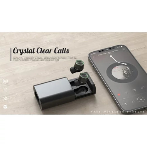 Earbuds TWS Wireless Earphones for T-Mobile REVVL 6 PRO 5G Phone - Headphones True Wireless Stereo Hands-free Mic Hi-Fi Sound Headset Charging Case B8Z Fitting With REVVL 6 PRO 5G