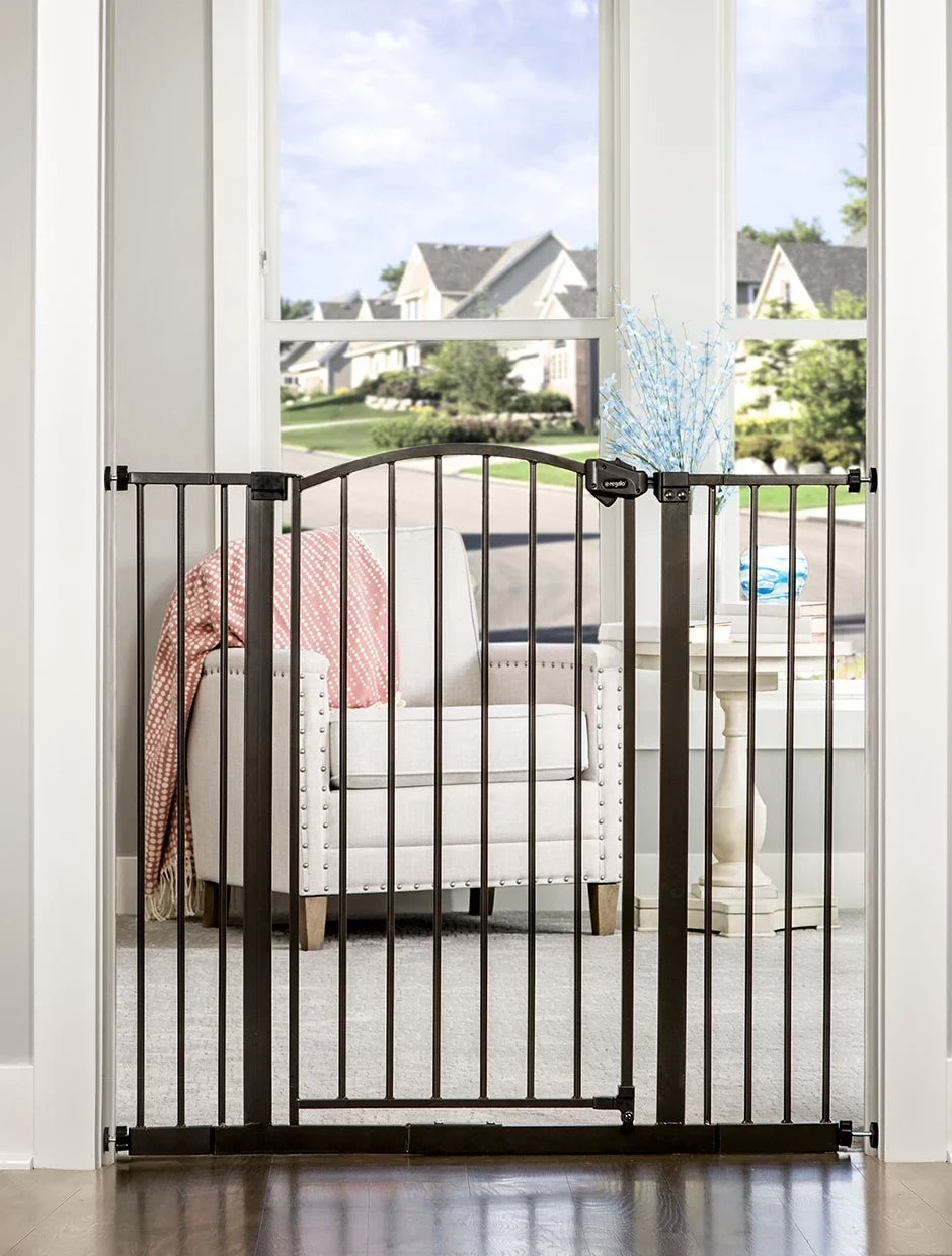 Regalo Extra Tall Bronze Arched Décor Baby Safety Gate, Age Group 6 to 24 Months, Baby Gate