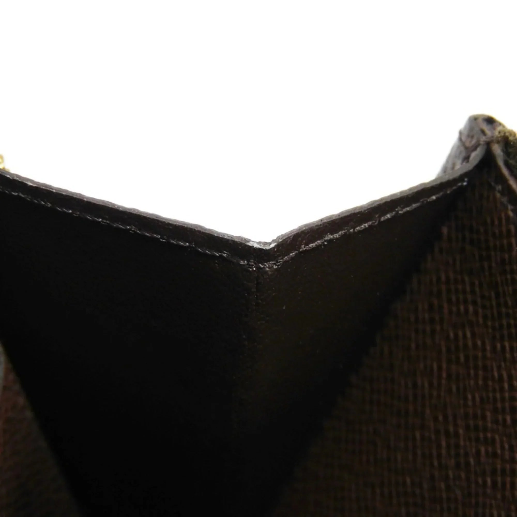 Pre-Owned LOUIS VUITTON Long Wallet Zippy Logo Brown New Round Zipper Checkered Pattern Vuitton Damier Ebene N41661 Men's Women's (Good)