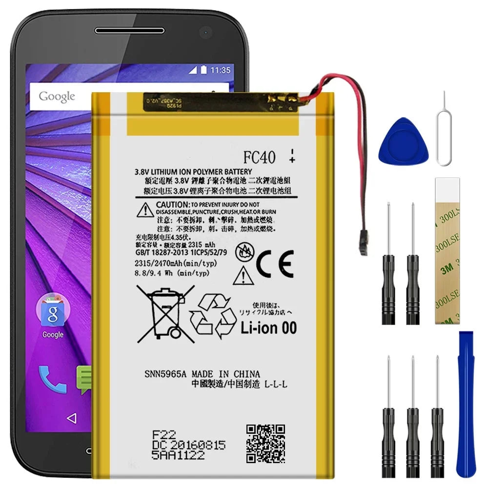 Replacement Battery FC40 SNN5965A For Motorola Moto G3 2015 3rd XT1550 XT1552 XT1557 TOOL
