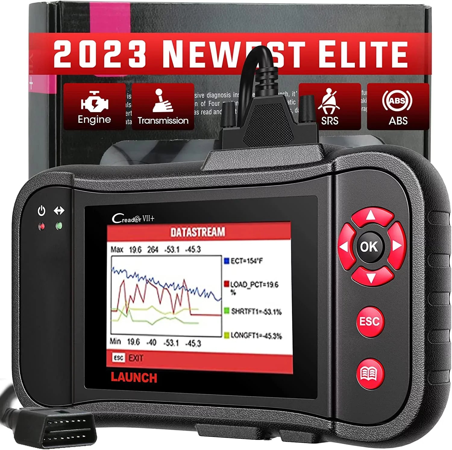Launch X431 VII+ (CRP123) OBD2 Scanner Creader Car Diagnostic Code Reader EOBD Scan Tool