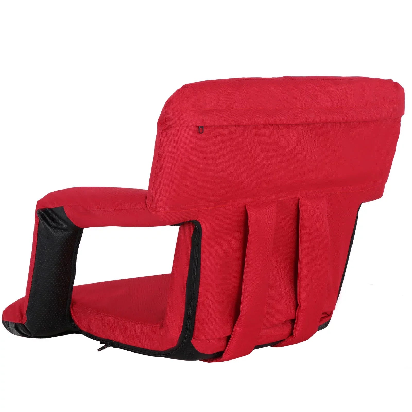 ZENSTYLE Strong Stadium Seat with Cup Holder 7 Tiltable Positions - Red