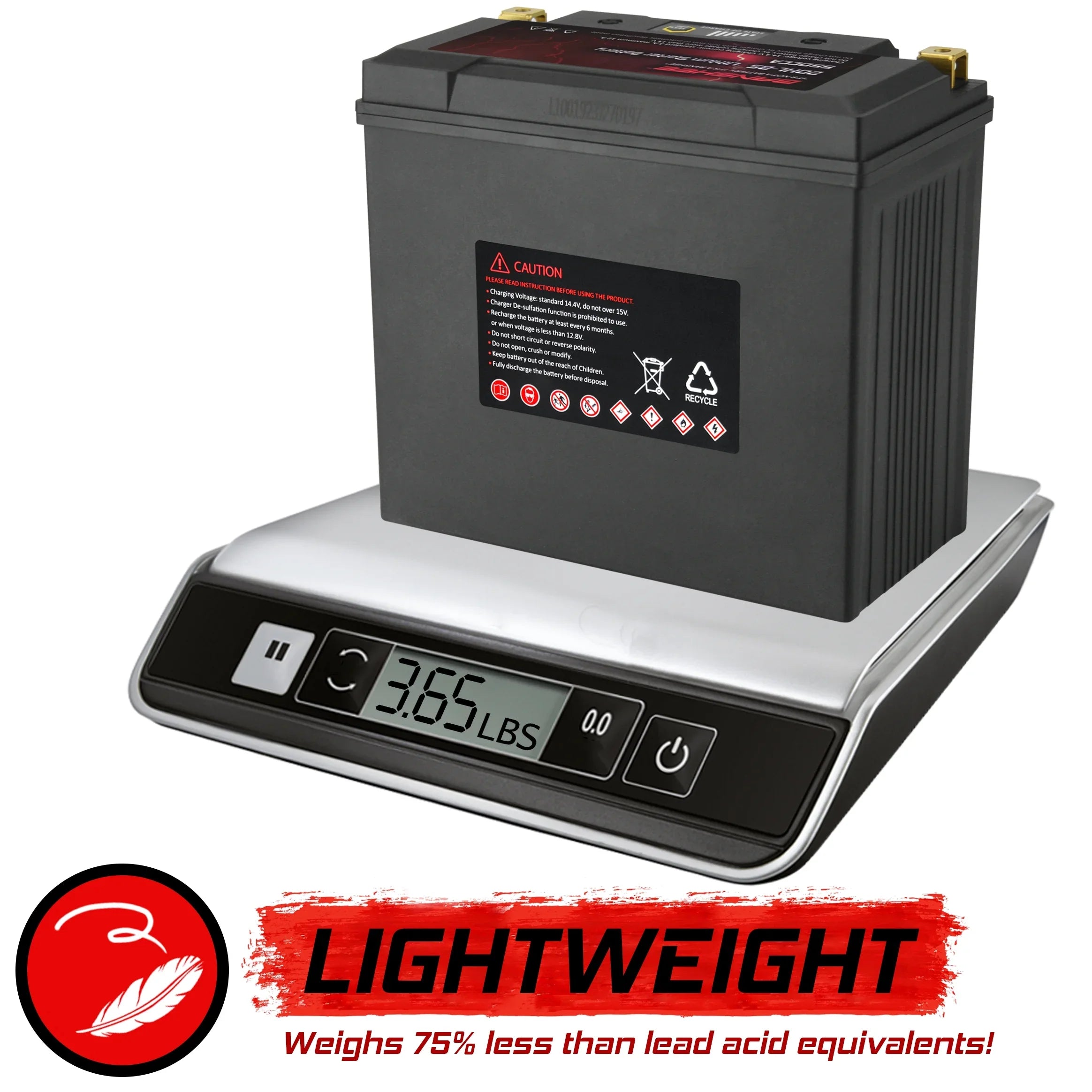 Banshee YTX20L-BS LiFePO4 Motorsports Battery Fitting with Yamaha XL700A WaveVenture XL700 2002 to 2004