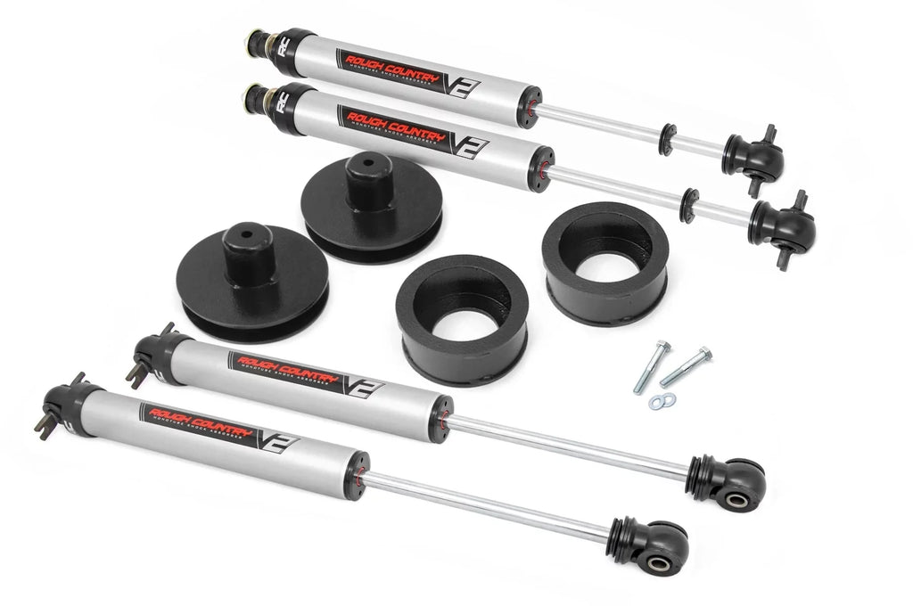 Rough Country 2" V2 Suspension Lift Kit for 97-06 Jeep Wrangler TJ/LJ - 65870 Fits select: 1998-2002 JEEP WRANGLER / TJ SPORT, 1997 JEEP WRANGLER / TJ SE