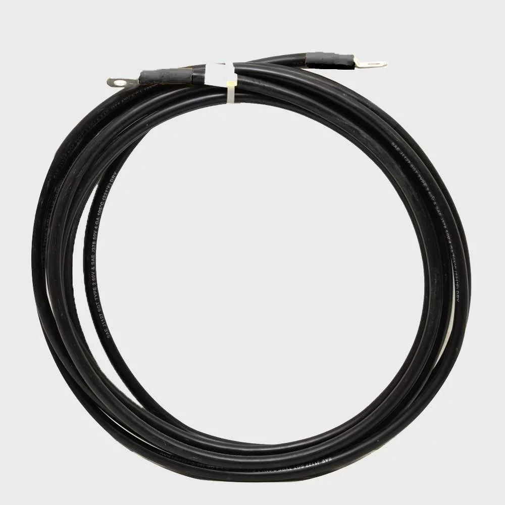Triton Marine Watercraft Battery Cable | 4 AWG 12 Foot 5/16 Lugs Black