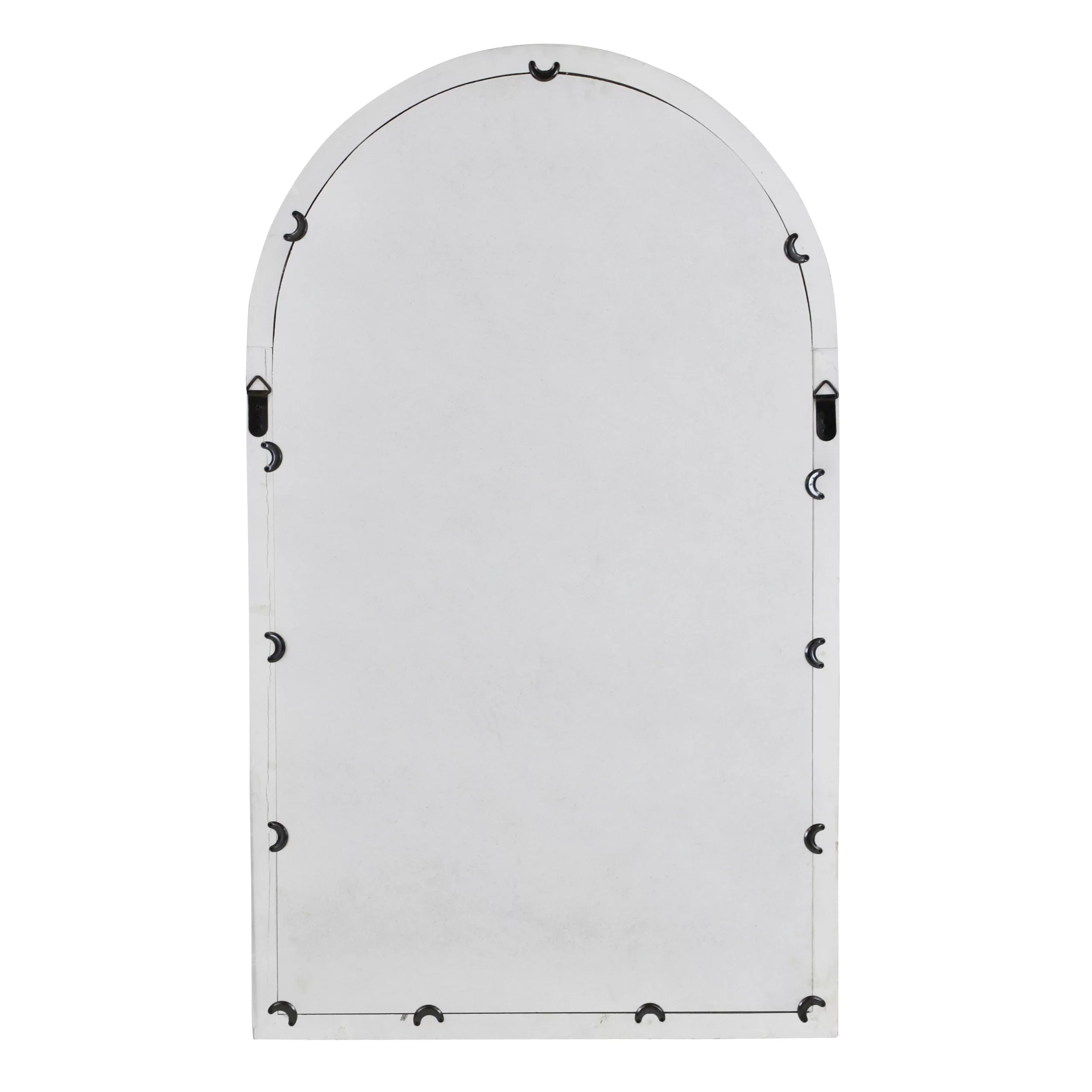 Arched Window Wall Mirror Cottage Chic White 42" x 25" by Aspire