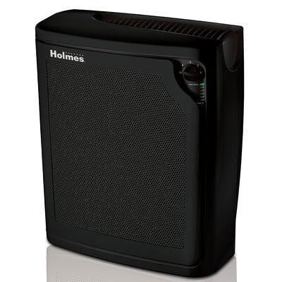 Holmes kzdkc Large Room 4-Speed True HEPA Air Purifier, Medium, Black