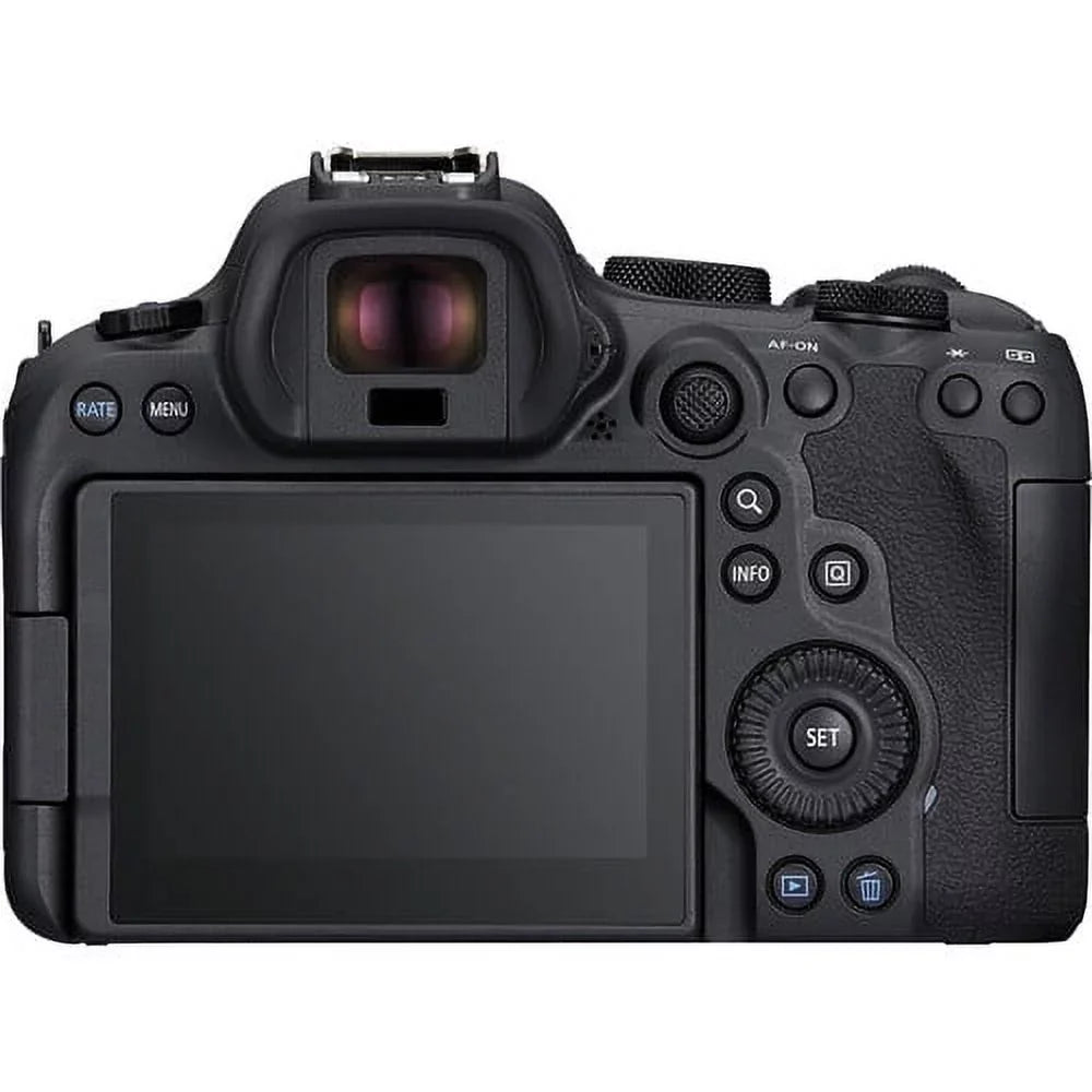 Canon EOS R6 Mark II Mirrorless Camera (5666C002) + Canon RF 24-70mm Lens + 64GB Memory Card + Case + l Photo Software + 2 x LPE6 Battery + External Charger + Card Reader + More