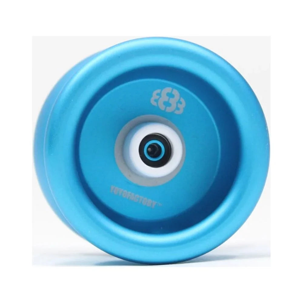 YoYofactory 888 OG Yo-Yo - Hub Stack - Mono-Metal YoYo (Aqua)
