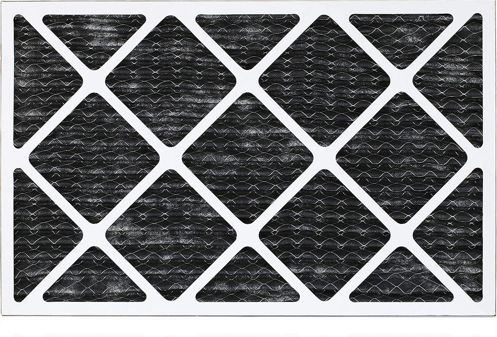 Filterbuy 14x20x1 MERV 8 Odor Eliminator Pleated HVAC AC Furnace Air Filters with Activated Carbon (12-Pack)