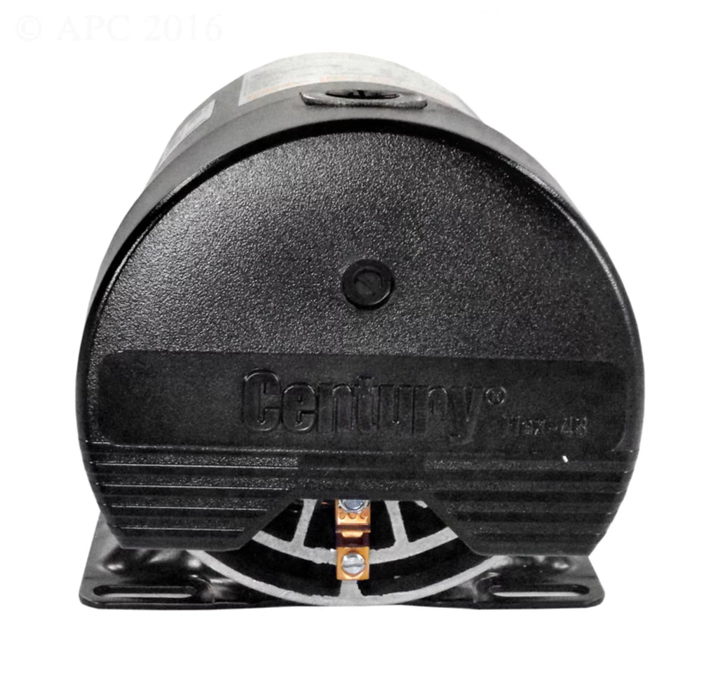 The Pool Supply Shop 0.5 HP Black and Silver Single Speed Round Flange Pool Motor