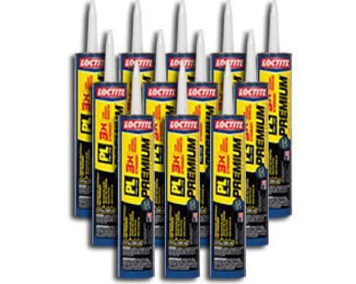 Loctite PL Premium Polyurethane Construction Adhesive 12 Tubes Per Carton - 28 oz.