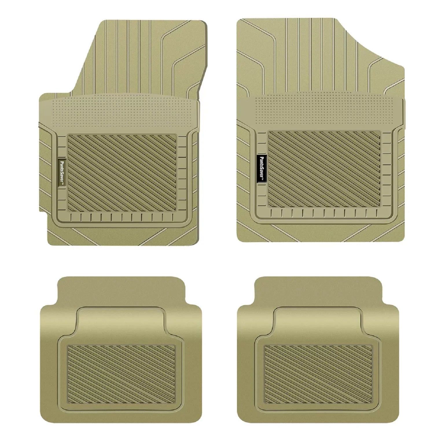 PantsSaver Custom Fit Floor Mats for Genesis GV80 2022-2023 All Climate Protection -4 Piece Set (Beige)
