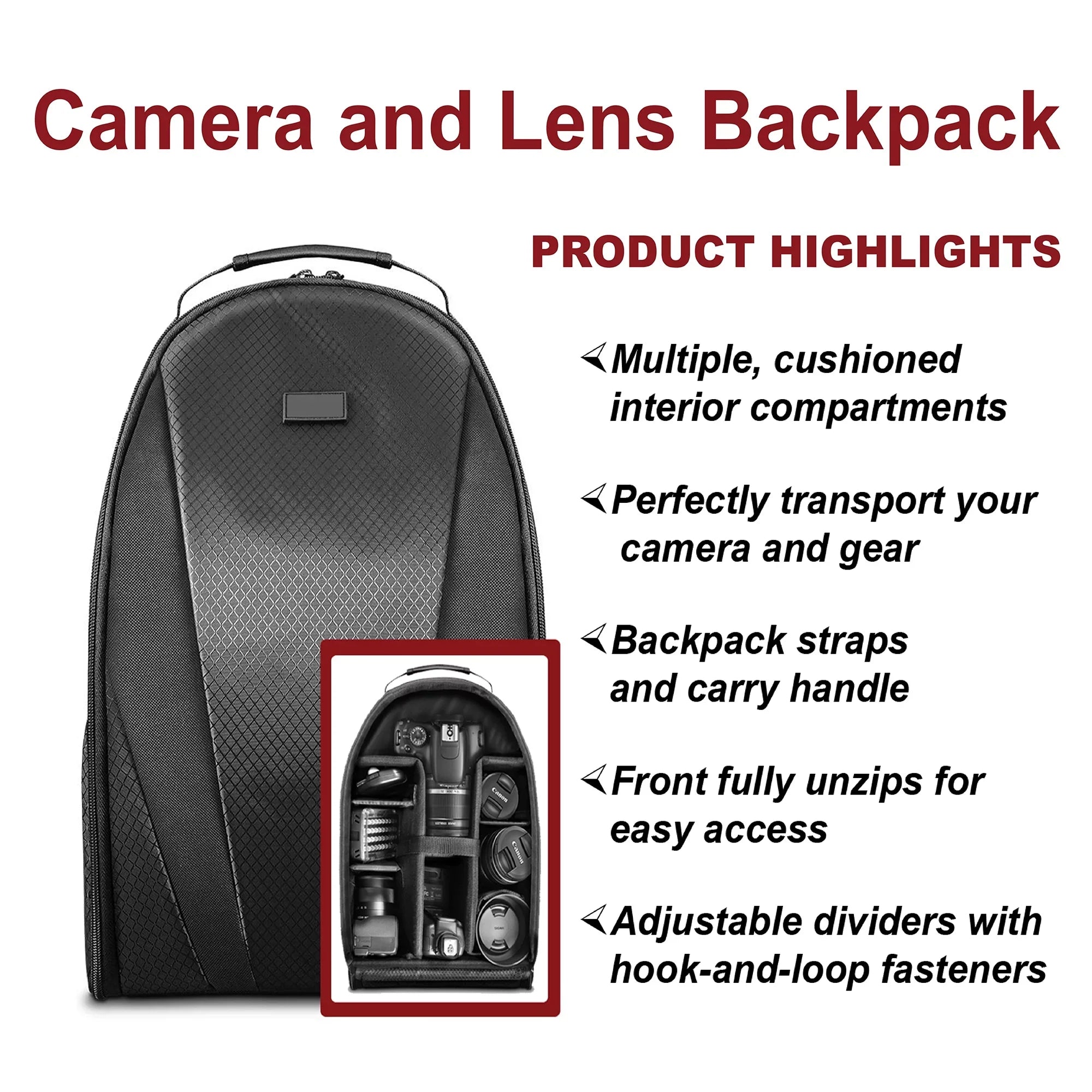 Canon EOS 5D Mark IV DSLR Camera with 24-105mm + 75-300mm Lens + 2 Pack SanDisk 128GB + Backpack + ZeeTech Accessory Bundle