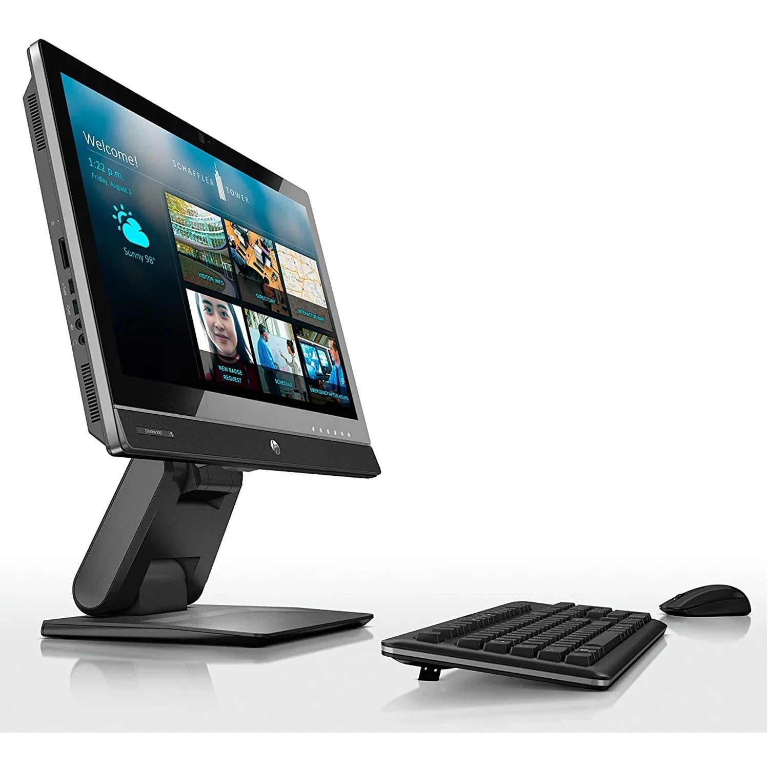 HP EliteOne 800 G1 All In One Computer, 23" HD Display, I5-4590s 3.7 GHz max CPU, 16GB DDR3 RAM, 512GB SSD, DVD, USB 3.0, WiFi, Displayport, Windows 10 Home