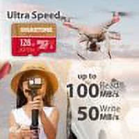 Gigastone 128GB Micro SD Card, 4K Game Pro, Nintendo Switch Suitable A2 Run App, 4K Video Recording, Micro SDXC R/W up to 100/50MB/s, 5 Pack (5x128GB)