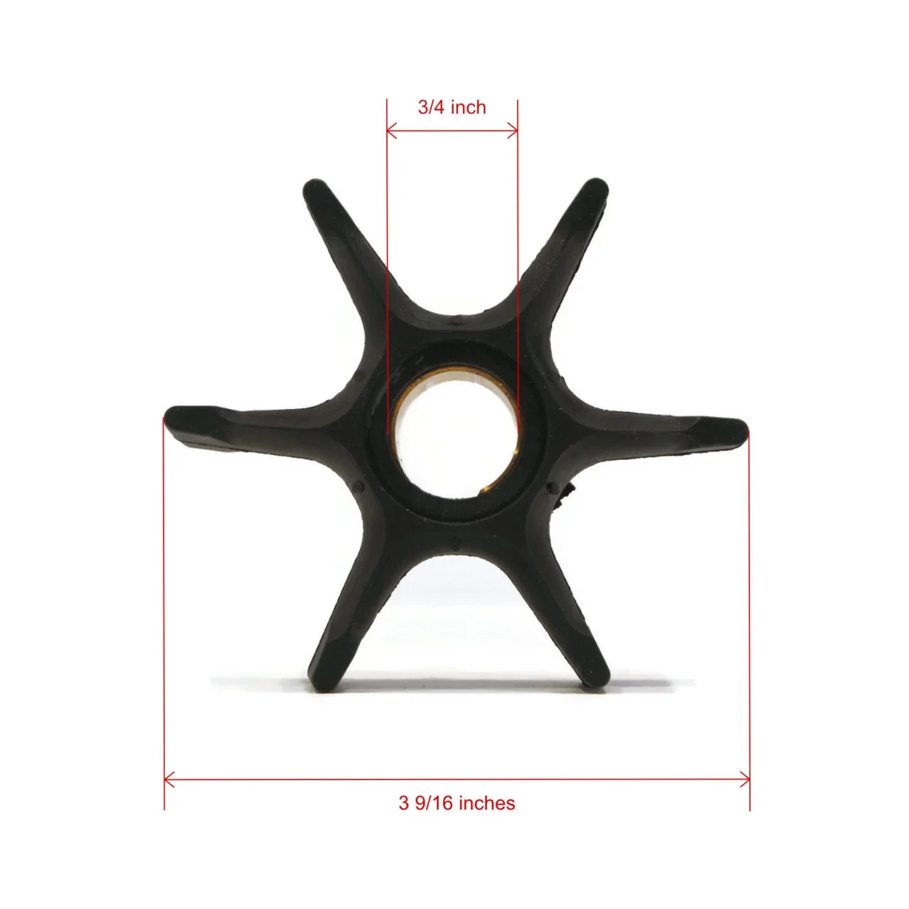 The ROP Shop | Water Pump Impeller Kit For 1987 Evinrude 60 HP E60TLCUC Outboard, 15" Transom