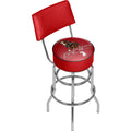 Budweiser Swivel Bar Stool with Back - Clydesdale Red