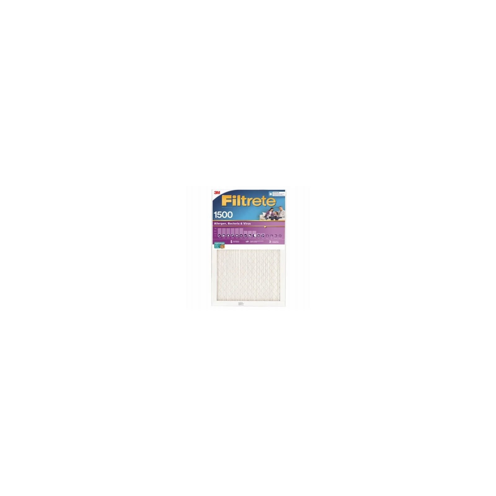 Filtrete 14 in. W X 24 in. H X 1 in. D 12 MERV Pleated Air Filter 1 pk