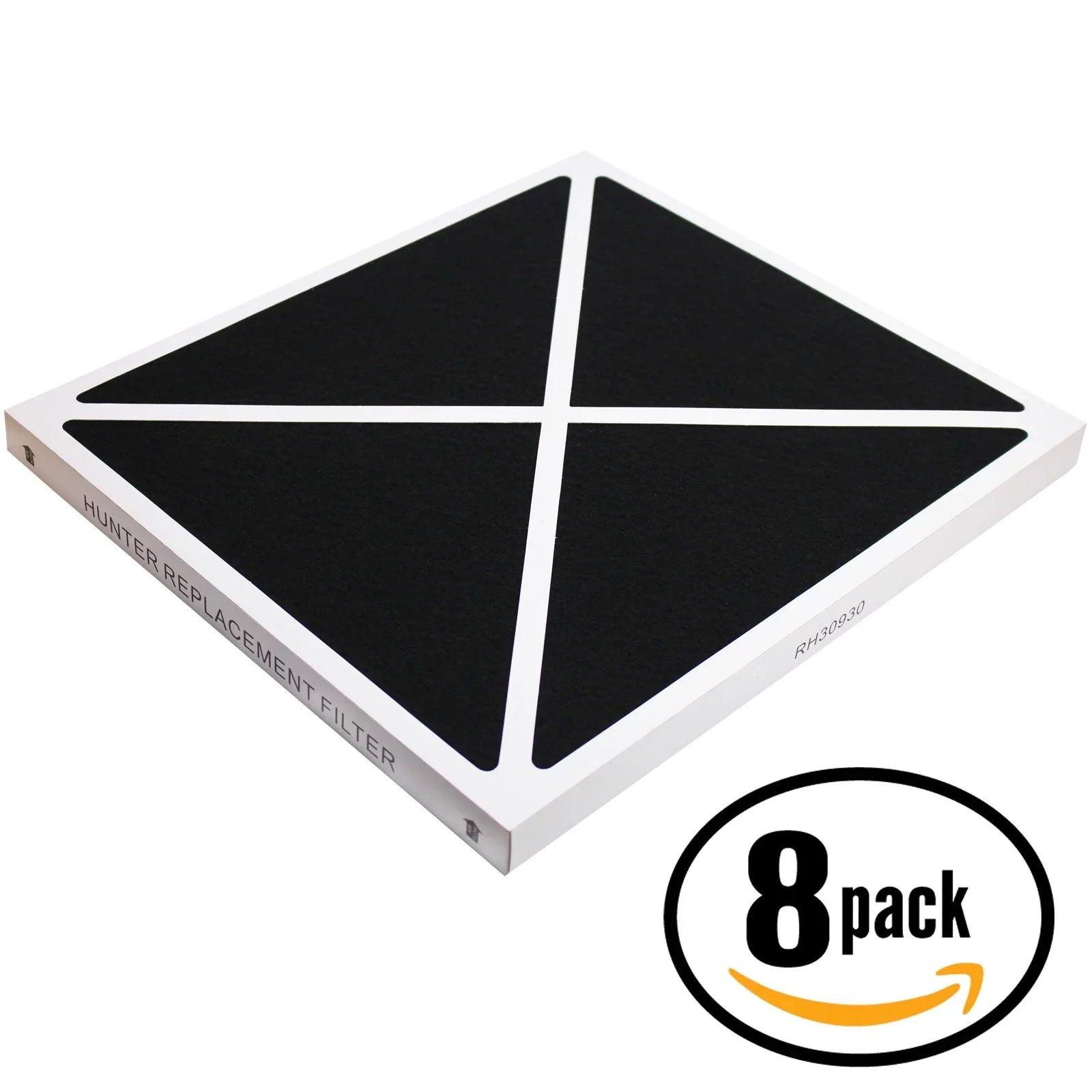 8-Pack Replacement Hunter 30930 Air Purifier Filter - Matching Hunter 30930 Air Filter