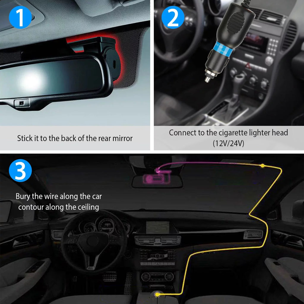 iNova 1080P Dash Cam Car Camera Recorder 170°HD Looping Recording G-sensor App Wifi Car DVR