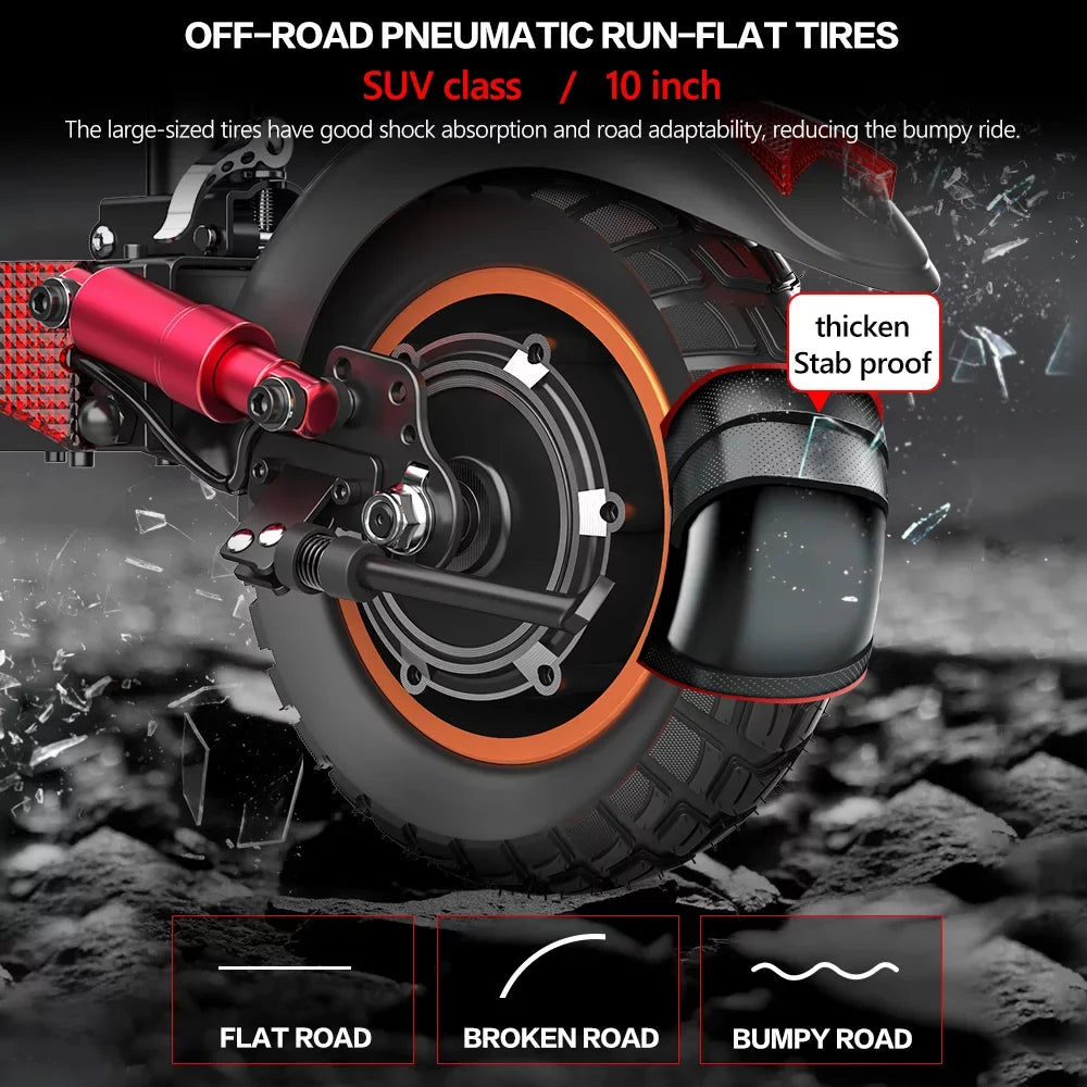iENYRID Commuter E-Scooter Adult Electric Scooter with Seat, Folding Adult Electric Skateboard up to 330lbs and 28 Miles Long Range, 10 inch Off Road Tires 600W(Peak 800W)