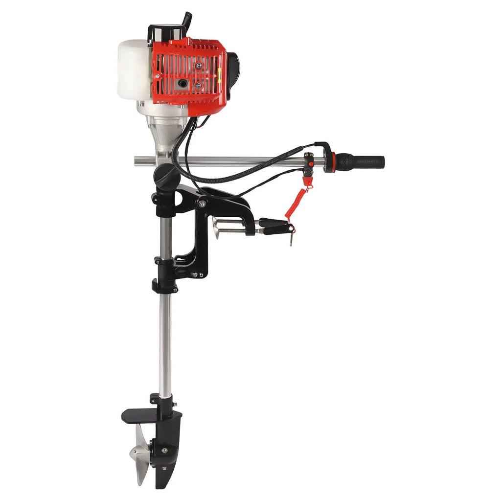 2-Stroke 2.3HP 52CC Outboard Ship Motor Engine Pull Starter w/Air Cooling System