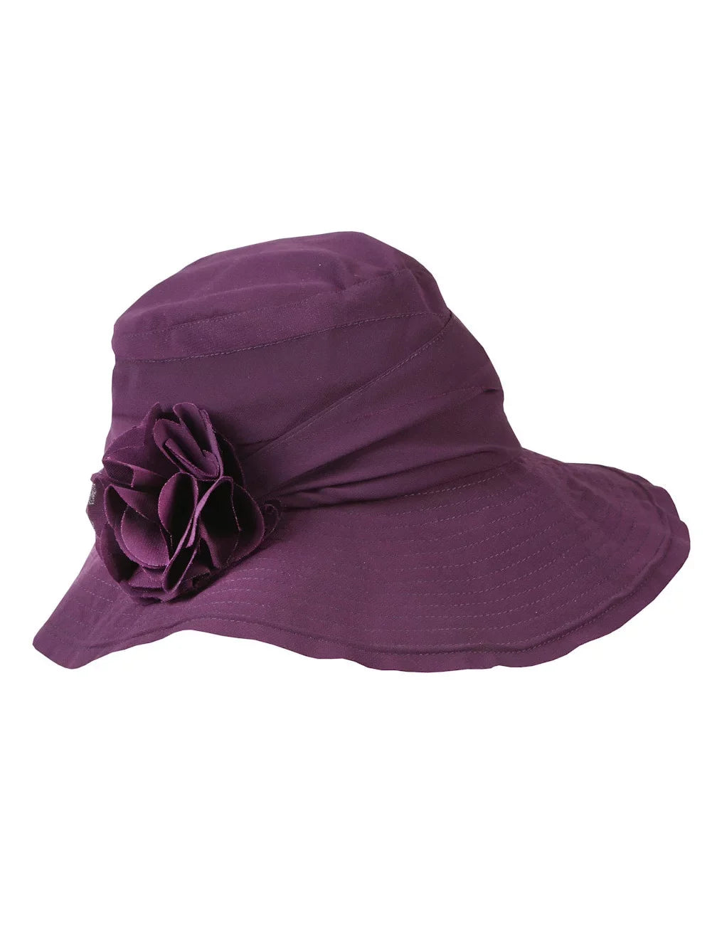 Women's Summer Hat with Wired Brim - Purple