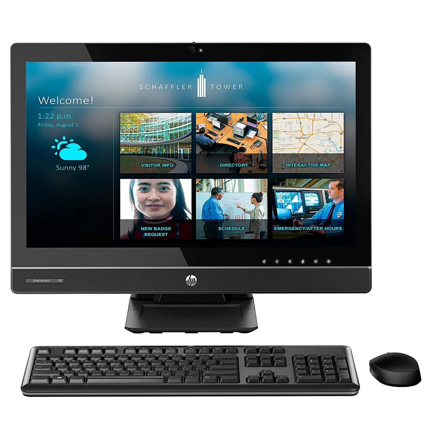 HP EliteOne 800 G1 All In One Computer, 23" HD Display, I5-4590s 3.7 GHz max CPU, 16GB DDR3 RAM, 512GB SSD, DVD, USB 3.0, WiFi, Displayport, Windows 10 Home