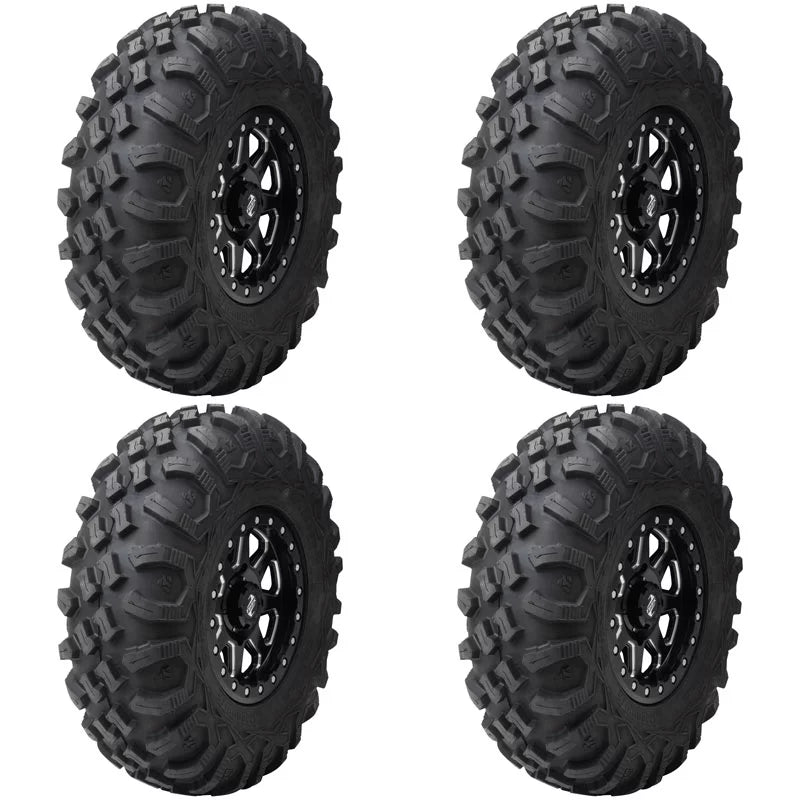 (4 Pack) Tusk Megabite Radial Tire 27x9-12 For POLARIS RZR 900 Trail Fox Edition 2020