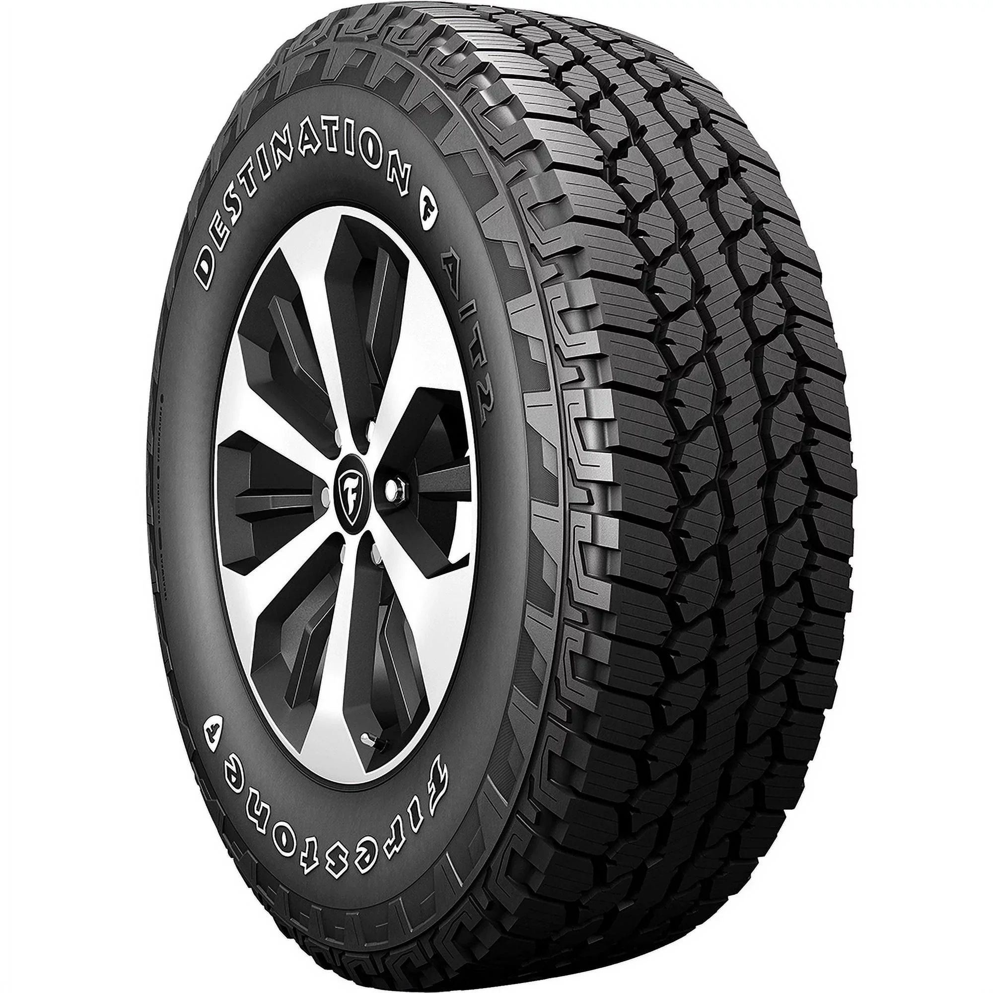 Set of 4 (FOUR) Firestone Destination A/T2 265/60R18 109T AT All Terrain Tires Fits: 2014-15 Jeep Grand Cherokee Summit, 2015 Toyota Tacoma TRD Pro