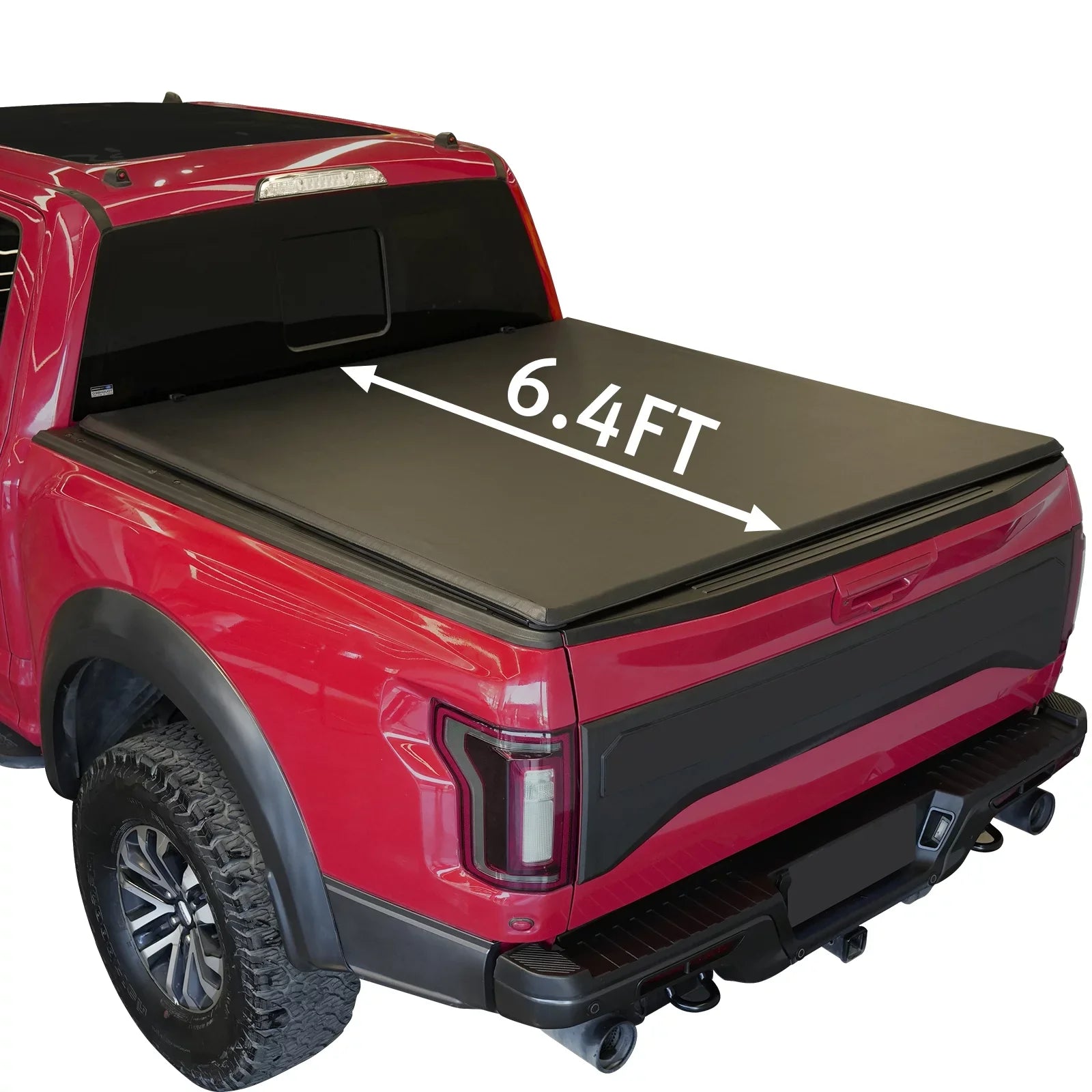 XTWEEX Soft Roll Up Truck Bed Tonneau Shield Fits 2002-2023 Dodge Ram 1500 | 2003-2023 Ram 2500 3500 | 2019+ Ram 1500 Classic Body(Not for New Body) 6.4 FT Bed W/O Rambox