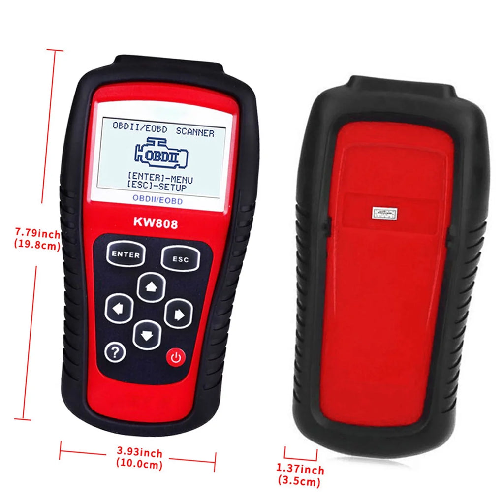 walmeck OBDII / EOBD Cars Code Reader and Auto Detection Decoder KW808