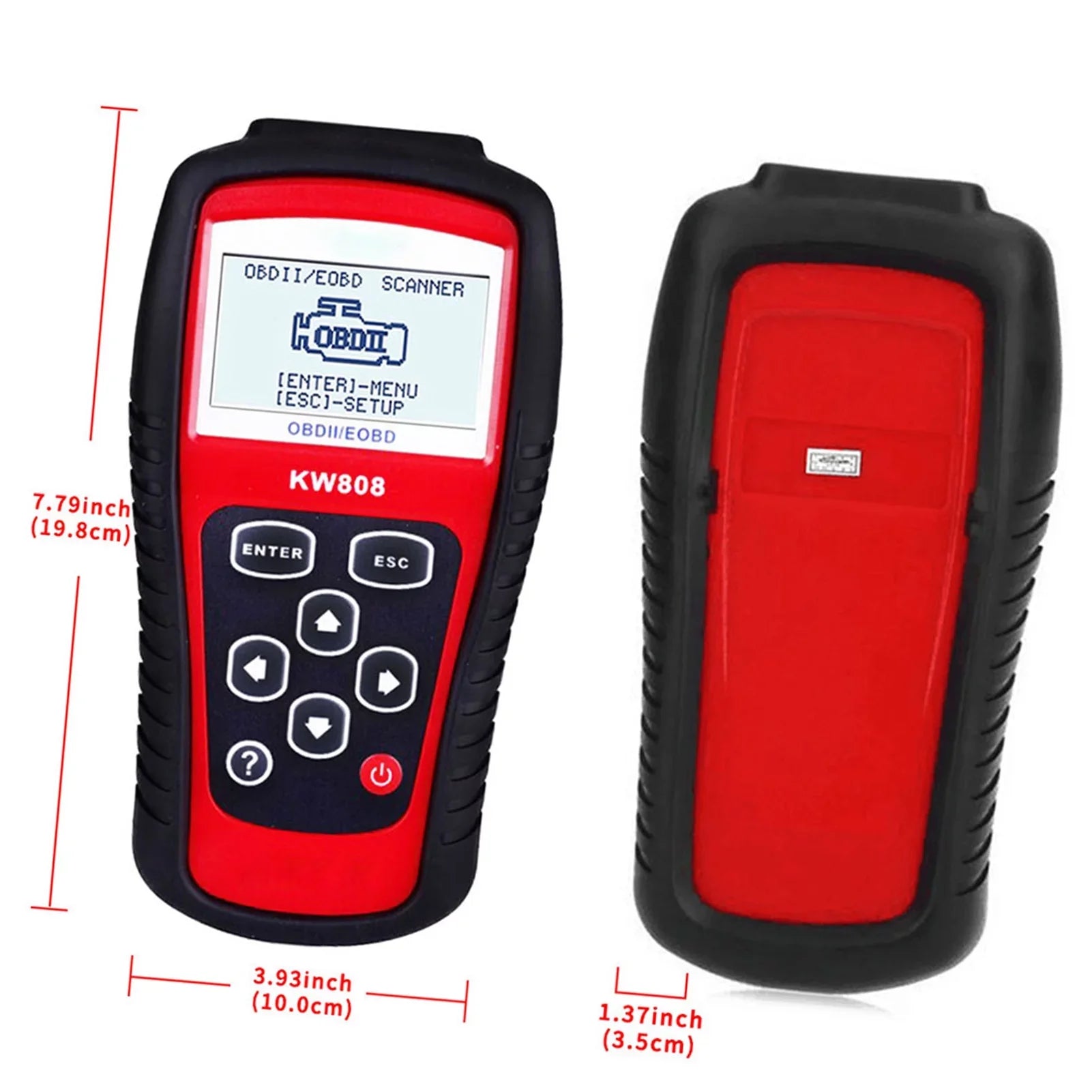 walmeck OBDII / EOBD Cars Code Reader and Auto Detection Decoder KW808