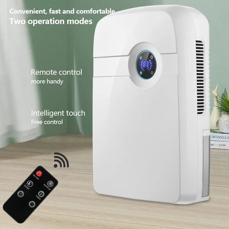 ZhdnBhnos Portable MIni Compact Dehumidifier Moisture Dryer w/ Drain Hose 2.5L Water Tank for Bedroom Caravan RV Garage