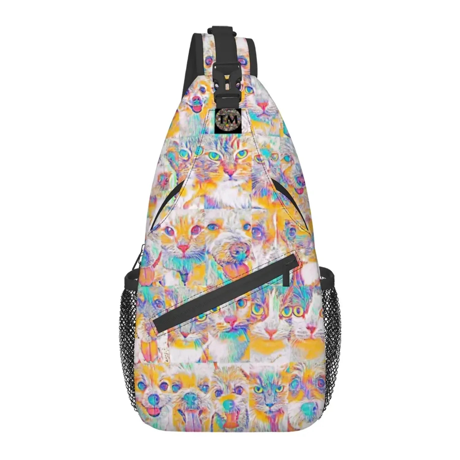Crossbody Bag - Club 99 - (Turquoise/Orange/Cream) - Unisex - All Ages - The Merch by SIMA Visual Arts