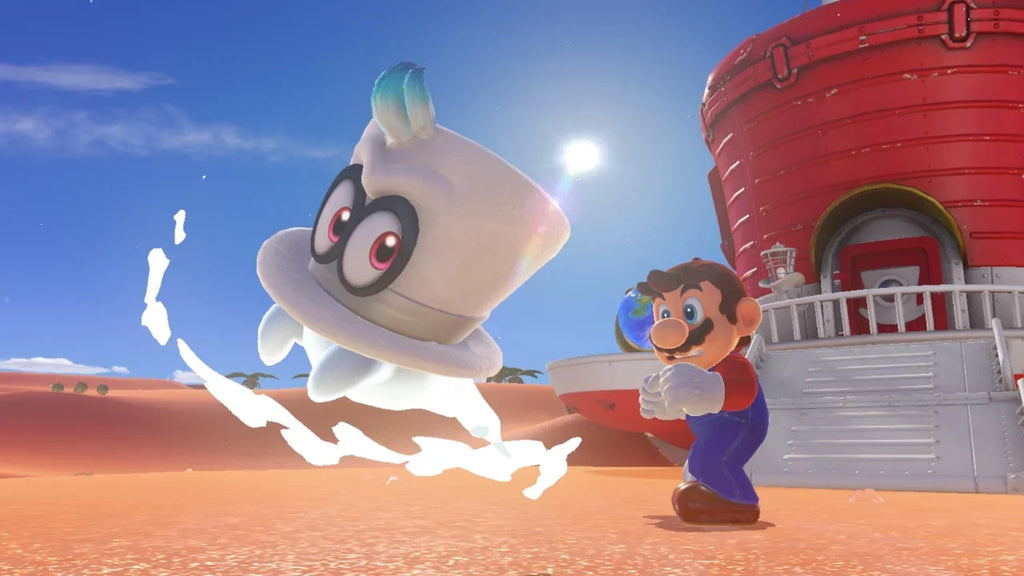 Mario Odyssey Game and Game Caddy