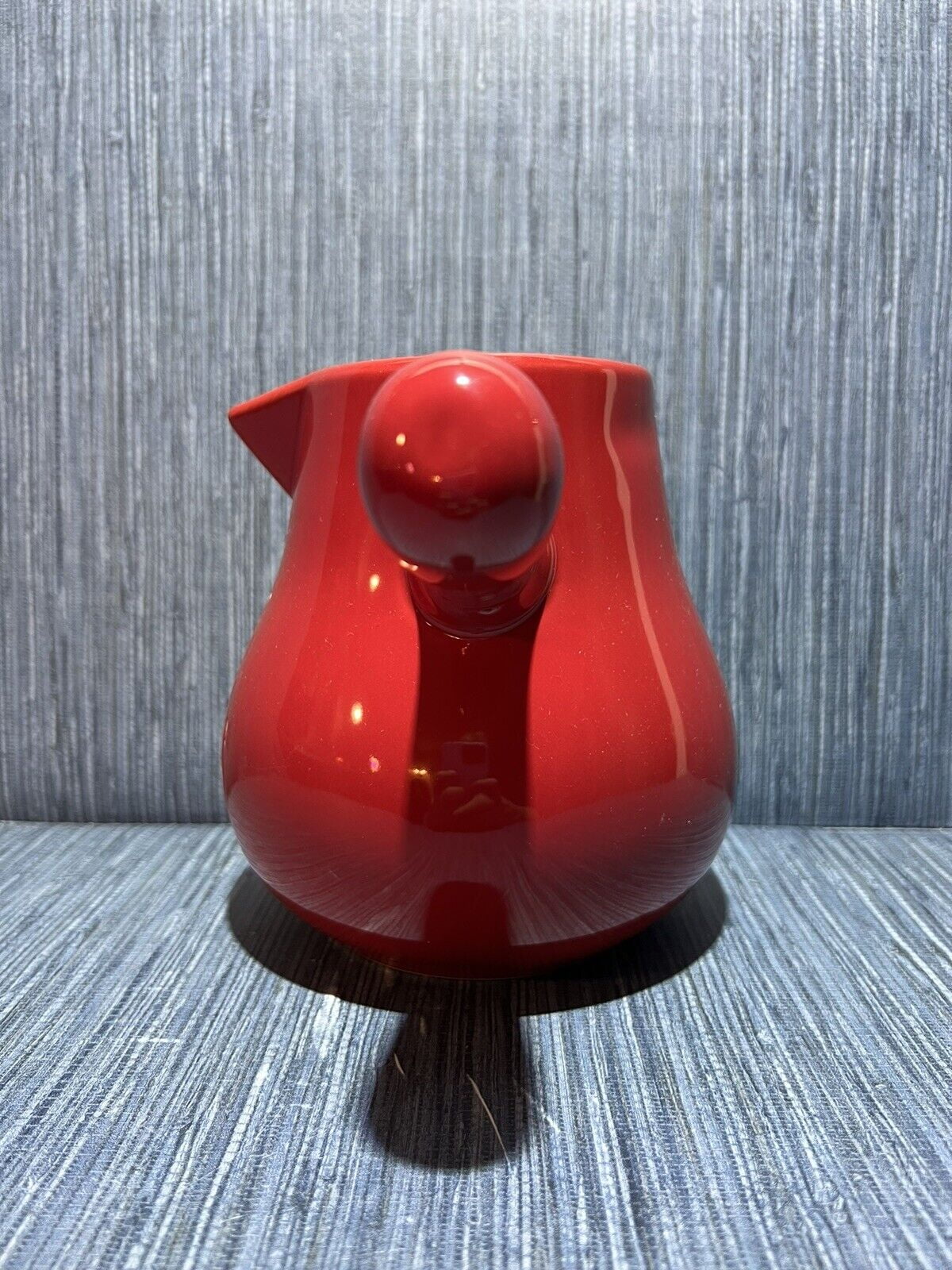Rae Dunn HOT COCOA Pot Red Ceremic with White LL Letter Kitchen